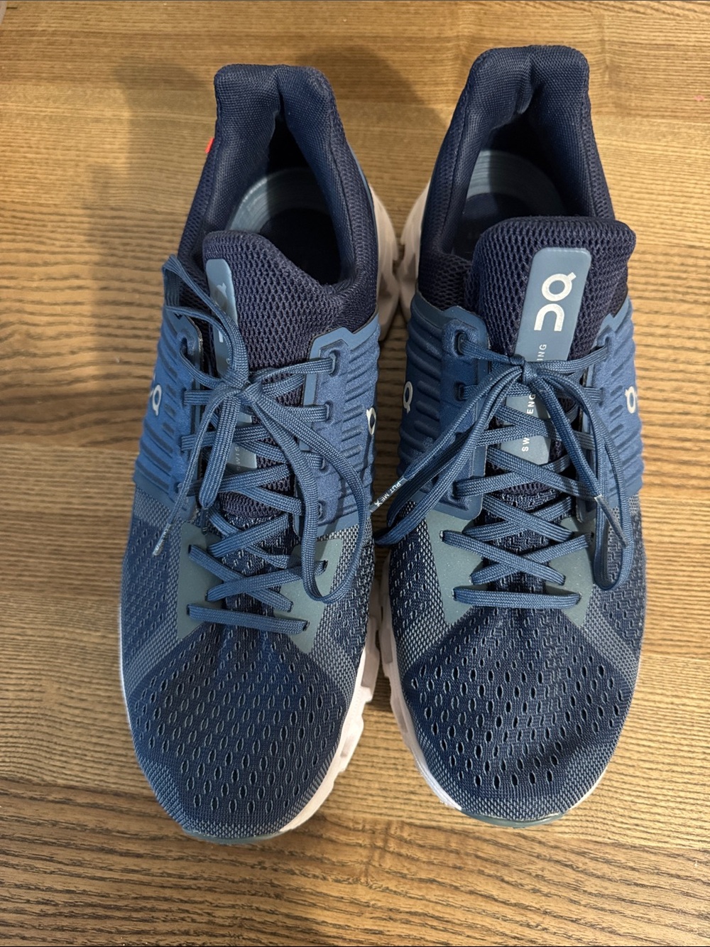 On Running Men’s Athletic Shoes in Navy Blue and White
